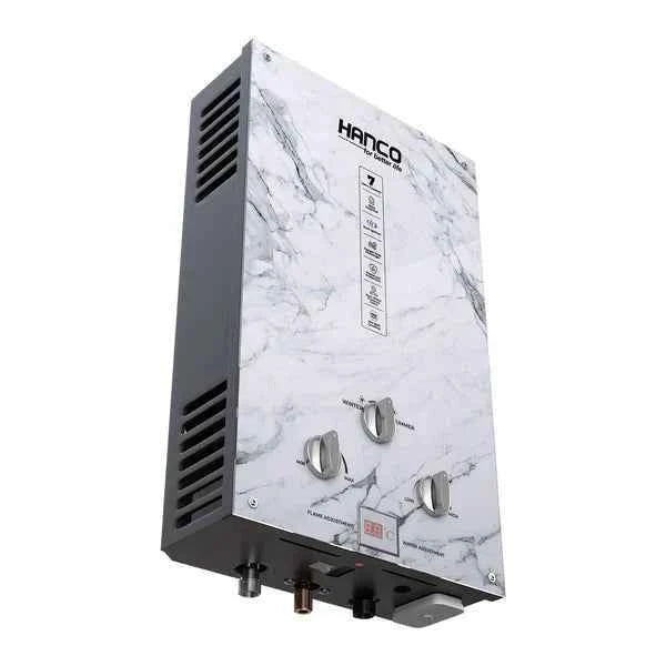 Hanco Instant Water Heater Model 7G3 LPG 7 Liters Dual Ignition Gas Geyser Brand Warranty