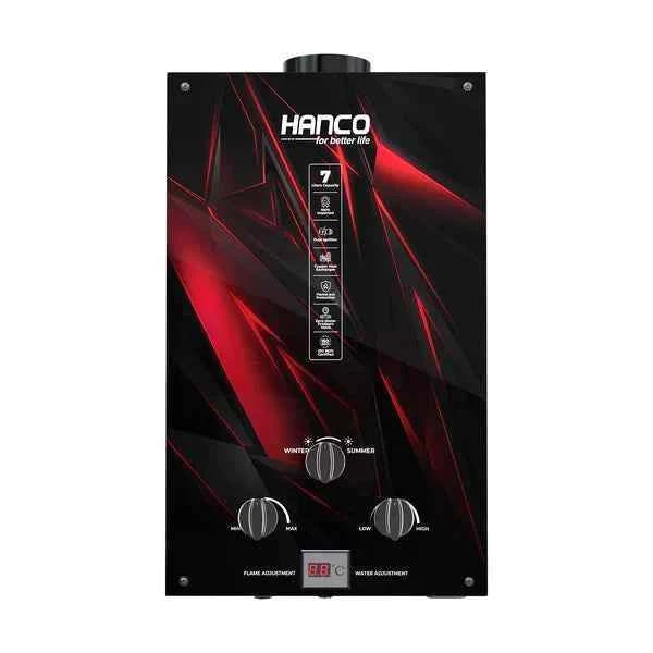 Hanco Instant Water Heater Model 7G2 LPG 7 Liters  Dual Ignition Gas Geyser Brand Warranty