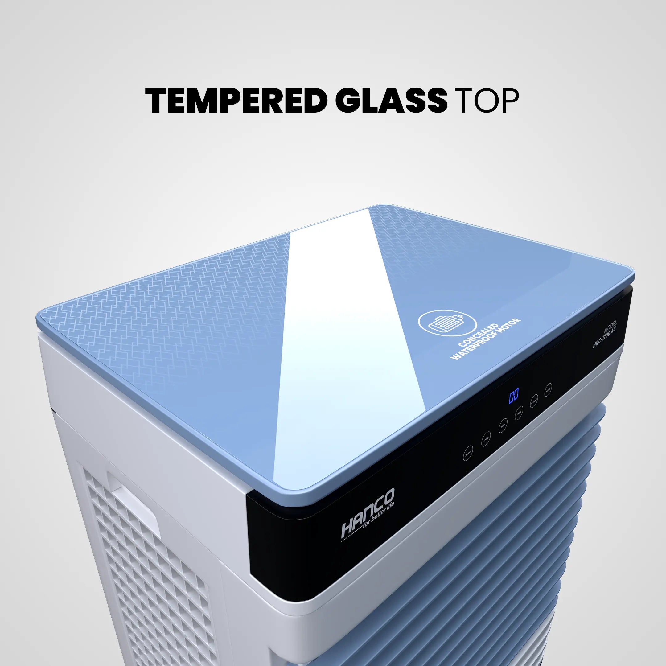 HANCO Room Air Cooler HRC -1200 AC- Latest 2025 Model Storm Throw Technology Touch Remote Control Brand Warranty - Onestopmall.pk