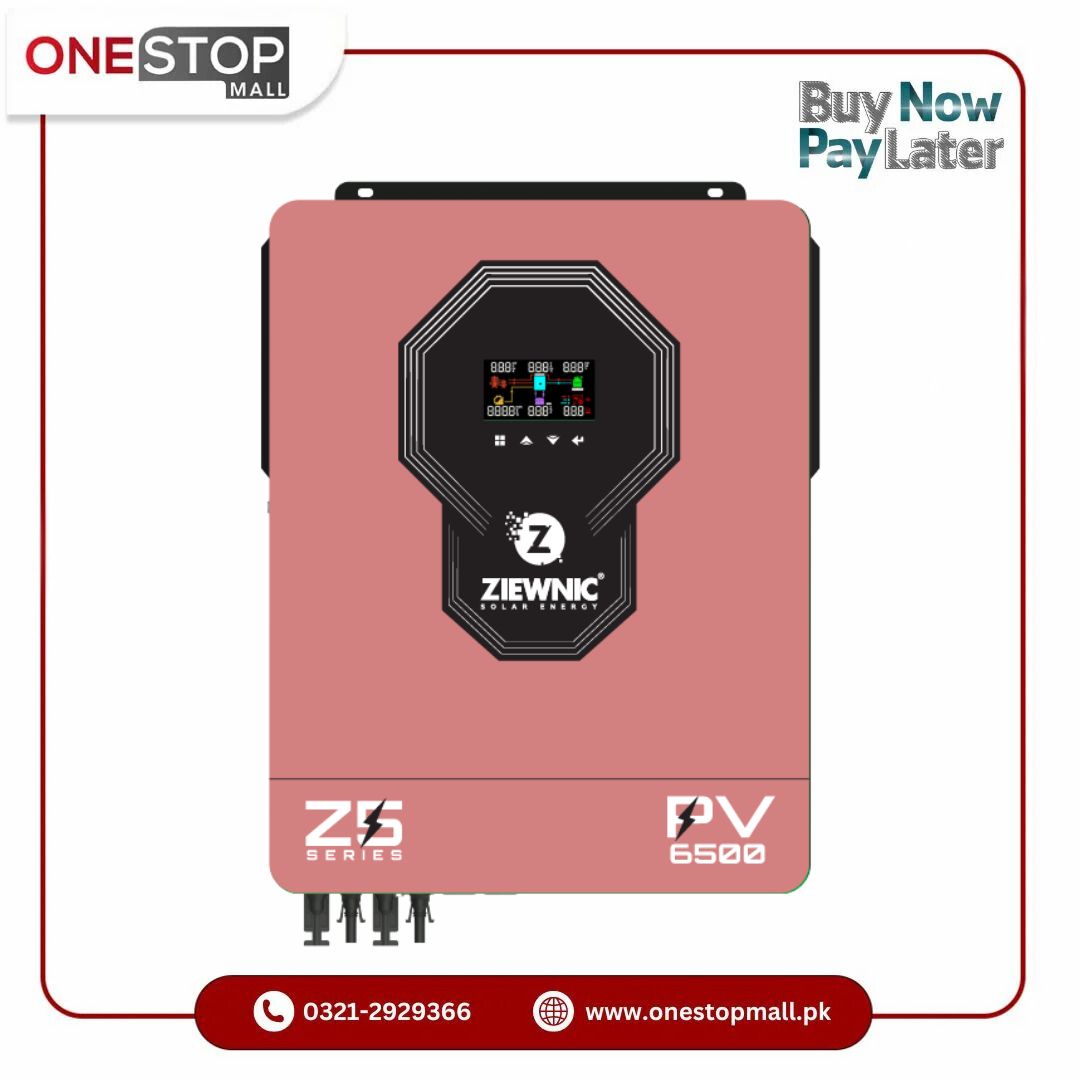 ZIEWNIC Z5 Series Hybrid Inverter 4.5 (KVA) 5G PV6500 ON/OFF/MKS/KS Solar 100% Pure Sine Wave Solar Inverter  5 Years Brand Warranty