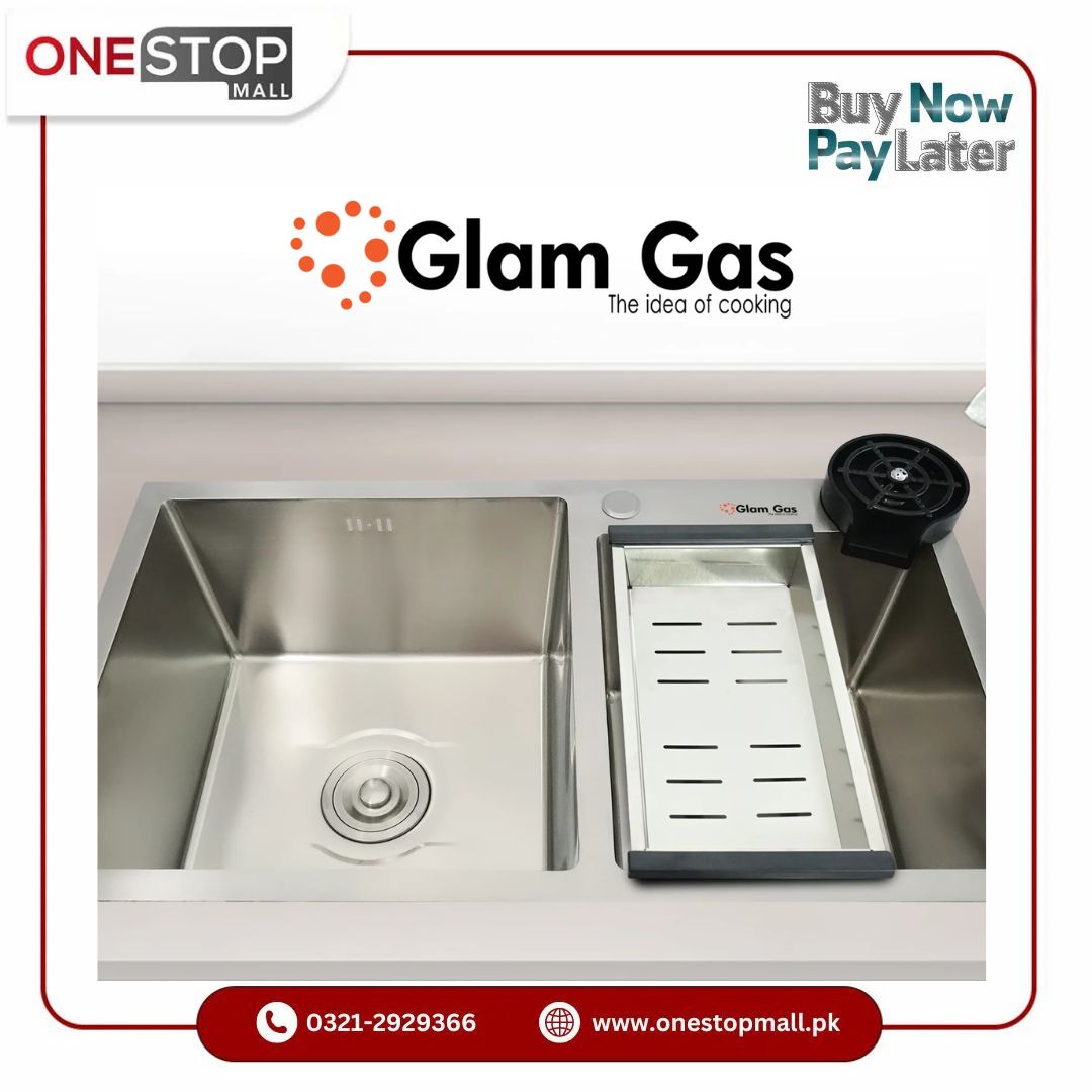 Glam Gas Sink LIFE STYLE-12 Stainless steel sink Brand Warranty