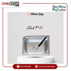 Glam Gas F-11 Kitchen Sink Anti-Blocking System Brand Warranty