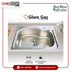 Glam Gas F-10 Kitchen Sink Stainless Steel Sinks Waste Pipe Kit Brand Warranty