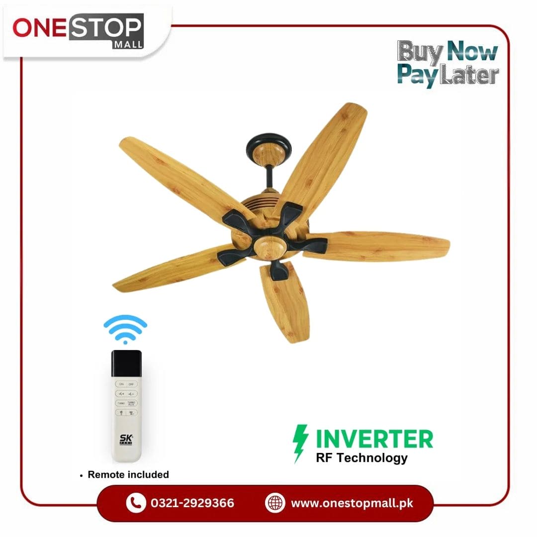 SK Inverter Ceiling Fan IRIS Model Copper 56 Inch 30 Watts Brand Warra ...