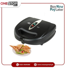 ANEX AG-1035 Deluxe Sandwich Maker Nonstick Coated Plates For Easy Cleaning Brand Warranty