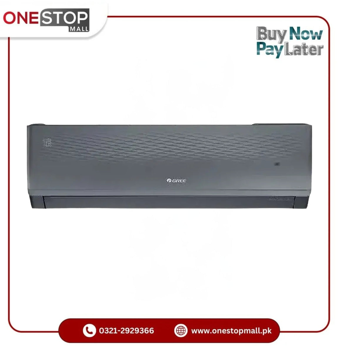 GREE Pular T3 1 TON Split AC Model: GS-12PITH17G-T3 Air Conditioning Brand Warranty