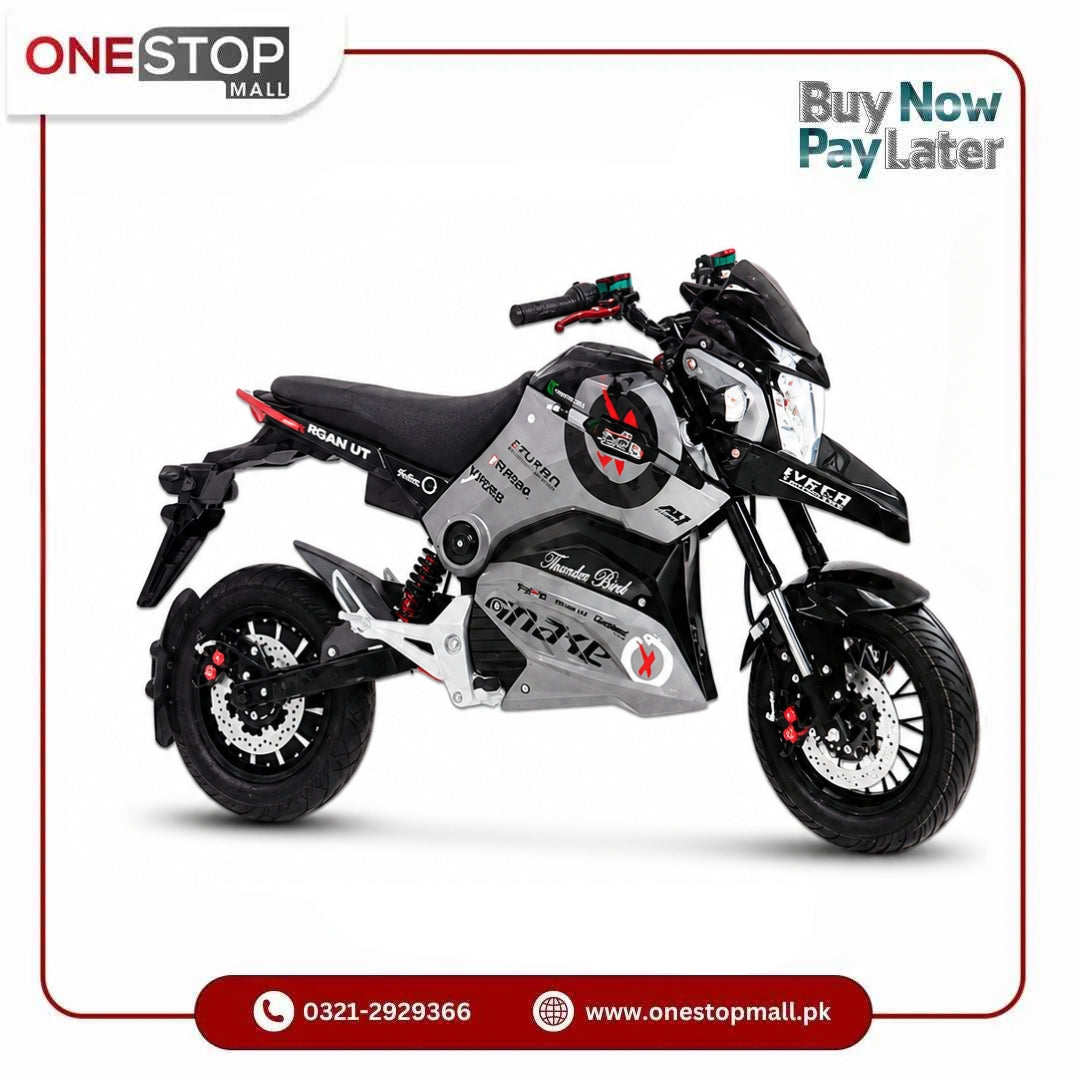 E-TURBO Thunderbird Stylish And Powerful Electric Motorcycle Built For An Exciting, Smooth and Eco-Friendly Ride