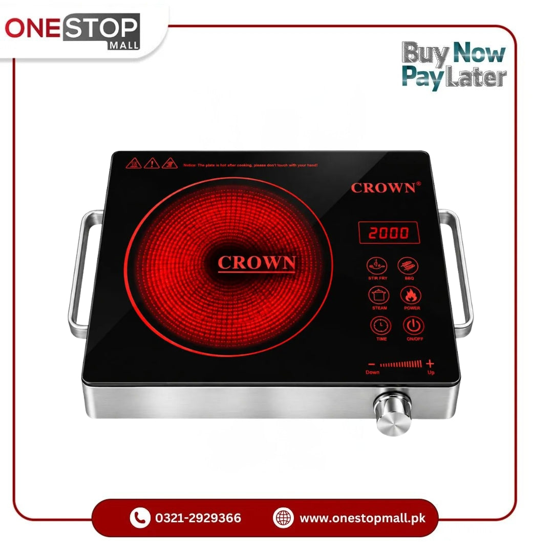 Crown Infrared Cooker Hot Plate CR-HP-01 Brand Warranty