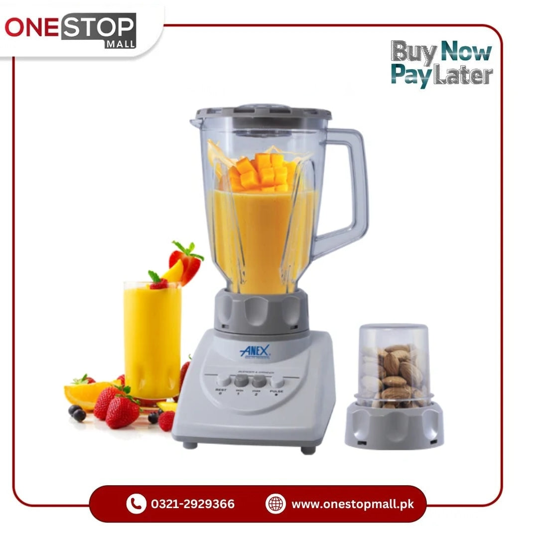 ANEX AG-690UB Deluxe Blender Grinder Excellent Performance Two Speed Pulse Function Brand Warranty