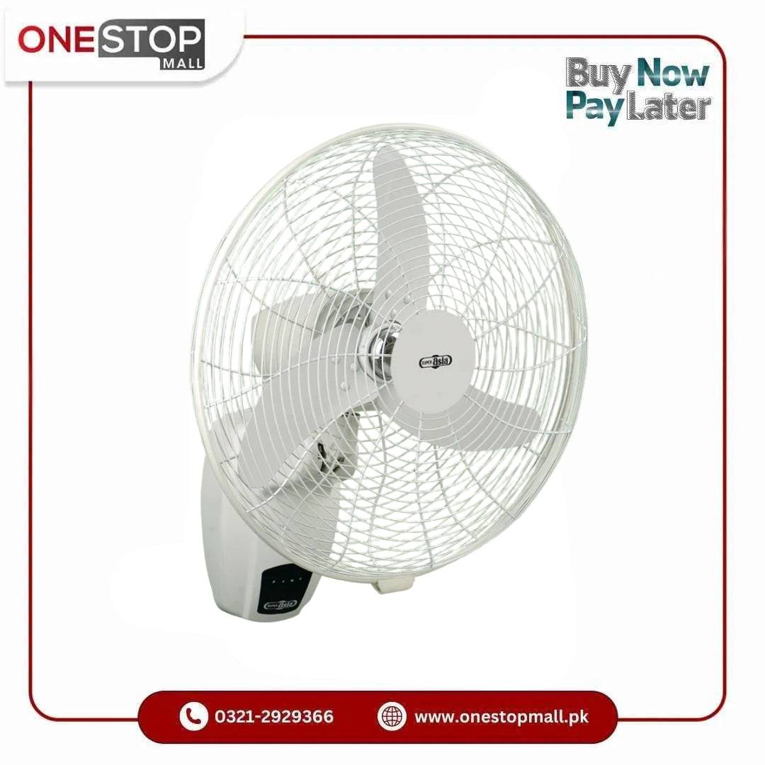 Super Asia AC DC Bracket ELEGANT BLDC INVERTER FAN 18 inches Brand Warranty
