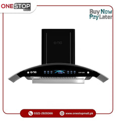 Nasgas Kitchen Hood KHD-280 Touch Panel Front & top 5mm Tempered Glass  1 Year Brand Warranty