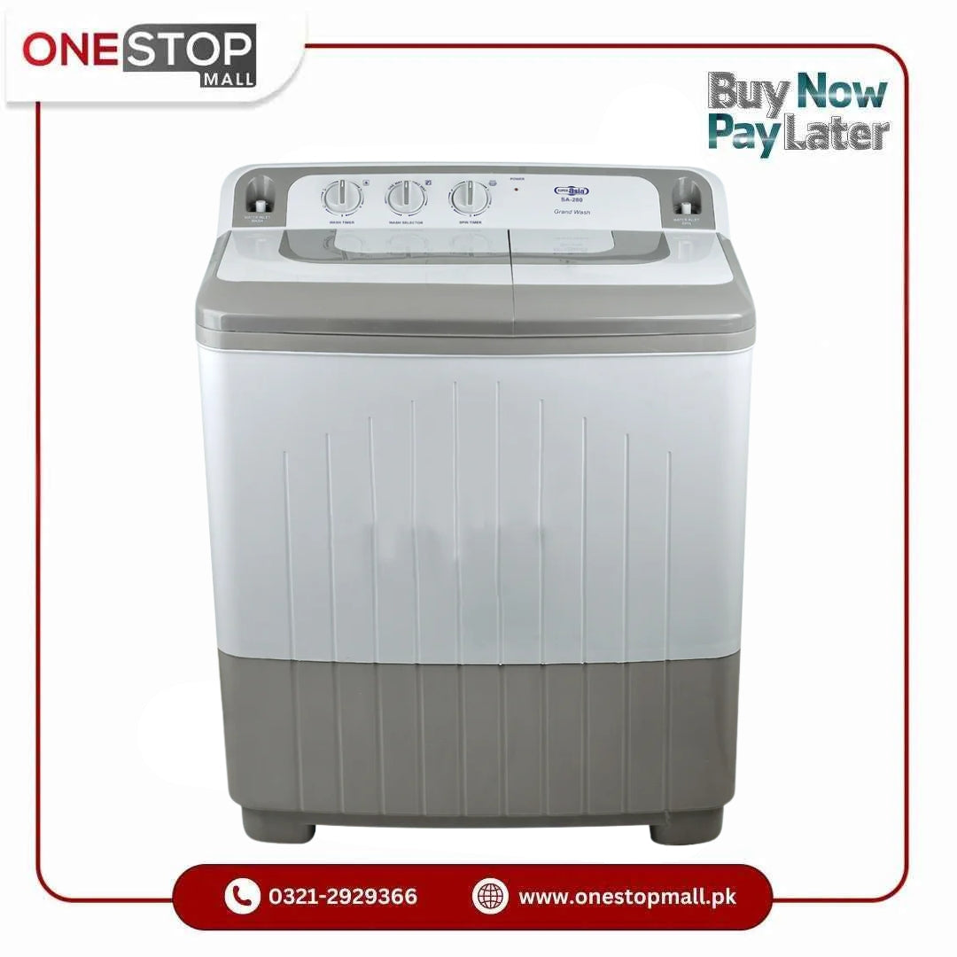 Super Asia Washing Machine SA-280 Grand Wash Washing Capacity 10 kg Brand Warranty