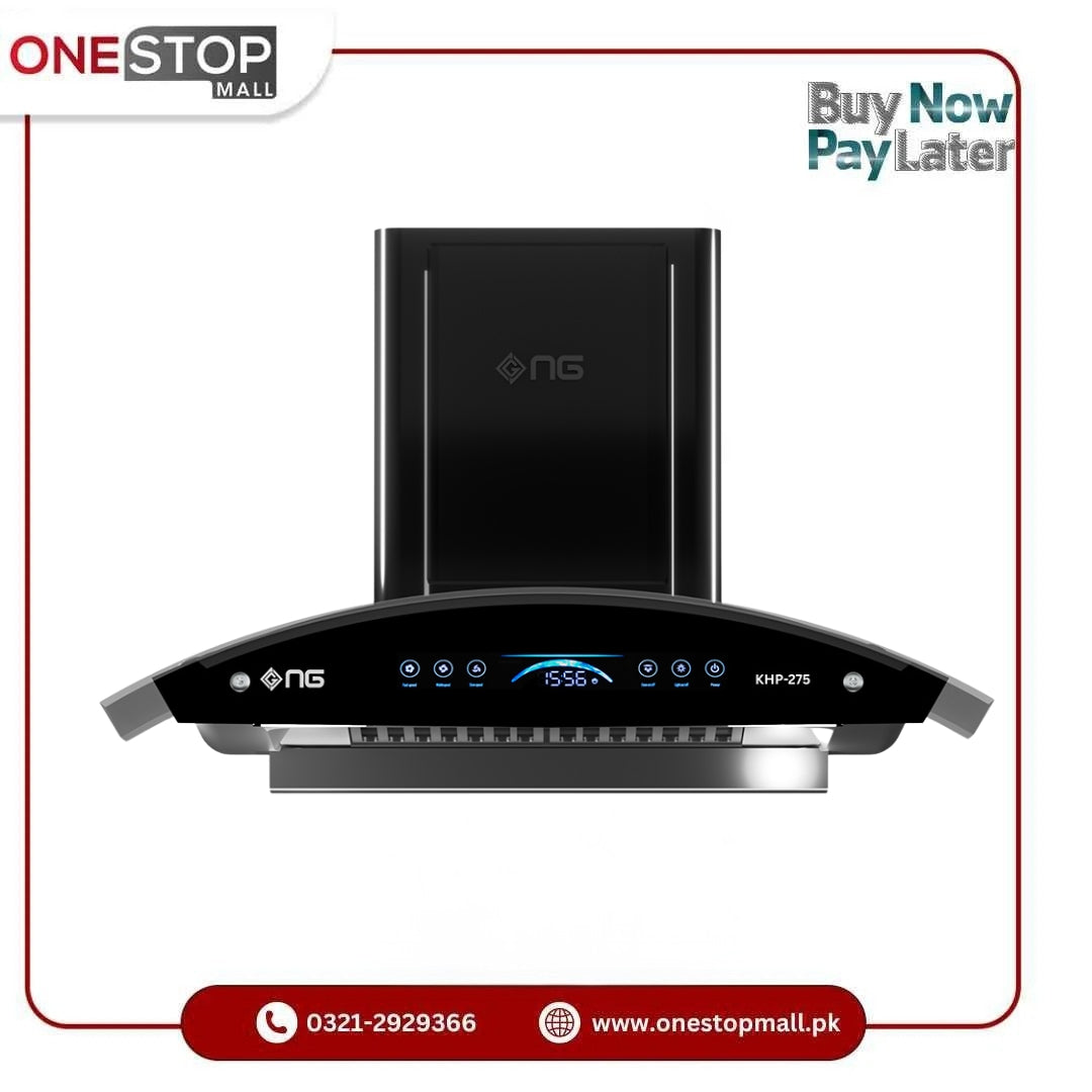 Nasgas Kitchen Hood KHD-275 Size 29 inch Touch Panel Front & top 5mmTempered Glass 1 Year Brand Warranty