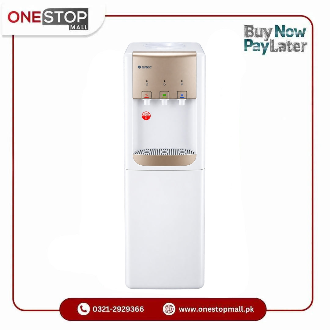 GREE Water Dispenser Model: GW-JL500FC 20L Spacious Refrigerator Cabinet Energy Saving Brand Warranty