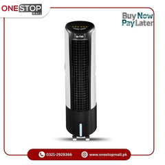 Nasgas Room Air Cooler Tower Model NAC-2300 Unique & Stylish Design Cooling With ice Box Room Temperature Display Dust Proof Special Design Mesh Brand Warranty
