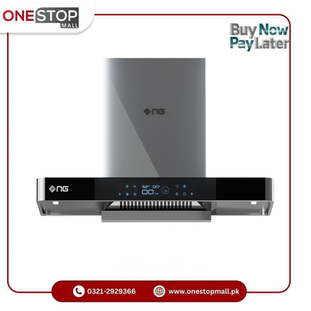 Nasgas Kitchen Hood 27 INCH KHD-265 HandSensor Touch button operating system Panel Front Tempered Glass Chimney