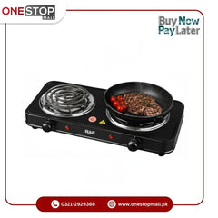 Raf R.8020B Electric Stove double  & Hot Plate Cooker Uniform Heating 2000W