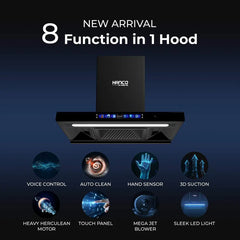 HANCO Kitchen Hood Model 333 (T-Shape) Voice Control (Hello Hanco) 1 Year Brand Warranty