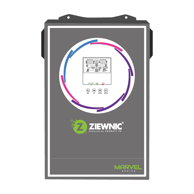 ZIEWNIC Inverter UPS OFF Grid VM IV (6.0 KW) PV7000 - 100% Pure Sine Wave Built-in 120A MPPT Solar Charge 5 Years Brand Warranty