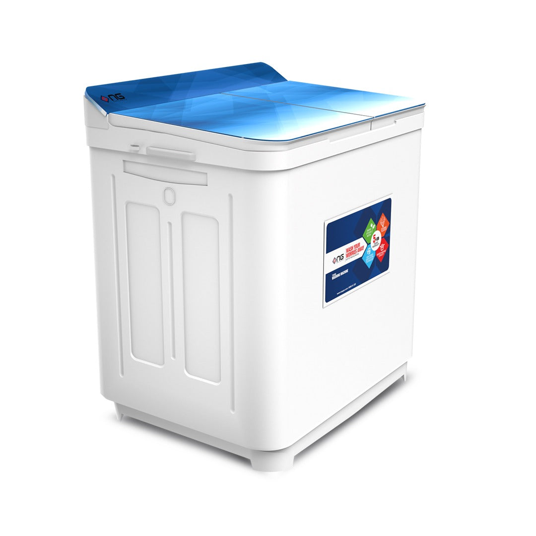 Nasgas Washing Machine NWM-501  Glass top with digital printing tempered glass 3mm thickness 1 Brand Warranty