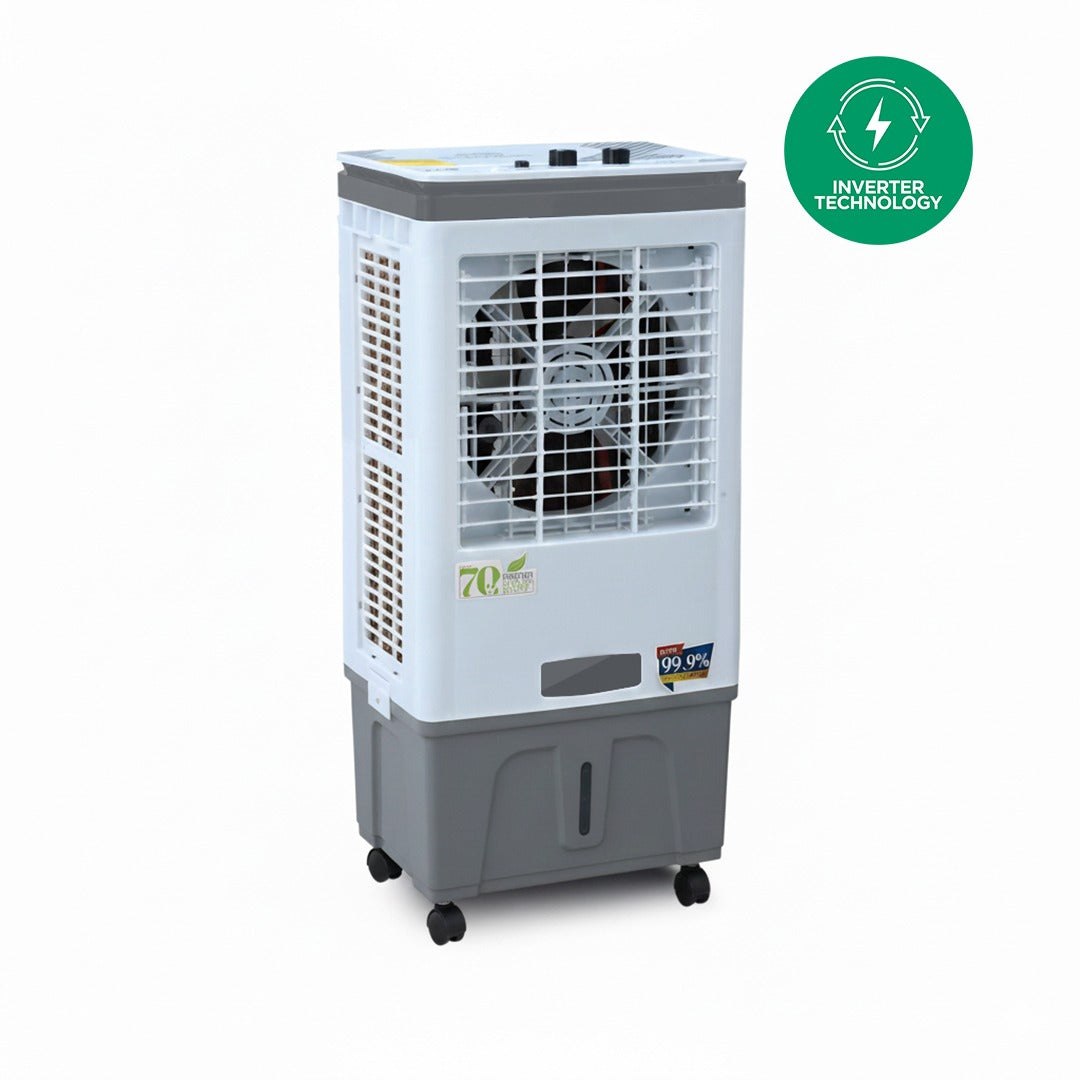 Nasgas Inverter Room Cooler Model NAC-2100 Cooling Box (For Re-Freezable Ice Packs Evaporative Cooling Pad