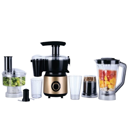 Grace National Food Processor Kitchen Master Unbreakable jug. chopper Dry Mill.Plastic Jar & Vegetable Cutter Meat Blade 2 Year Motor Warranty