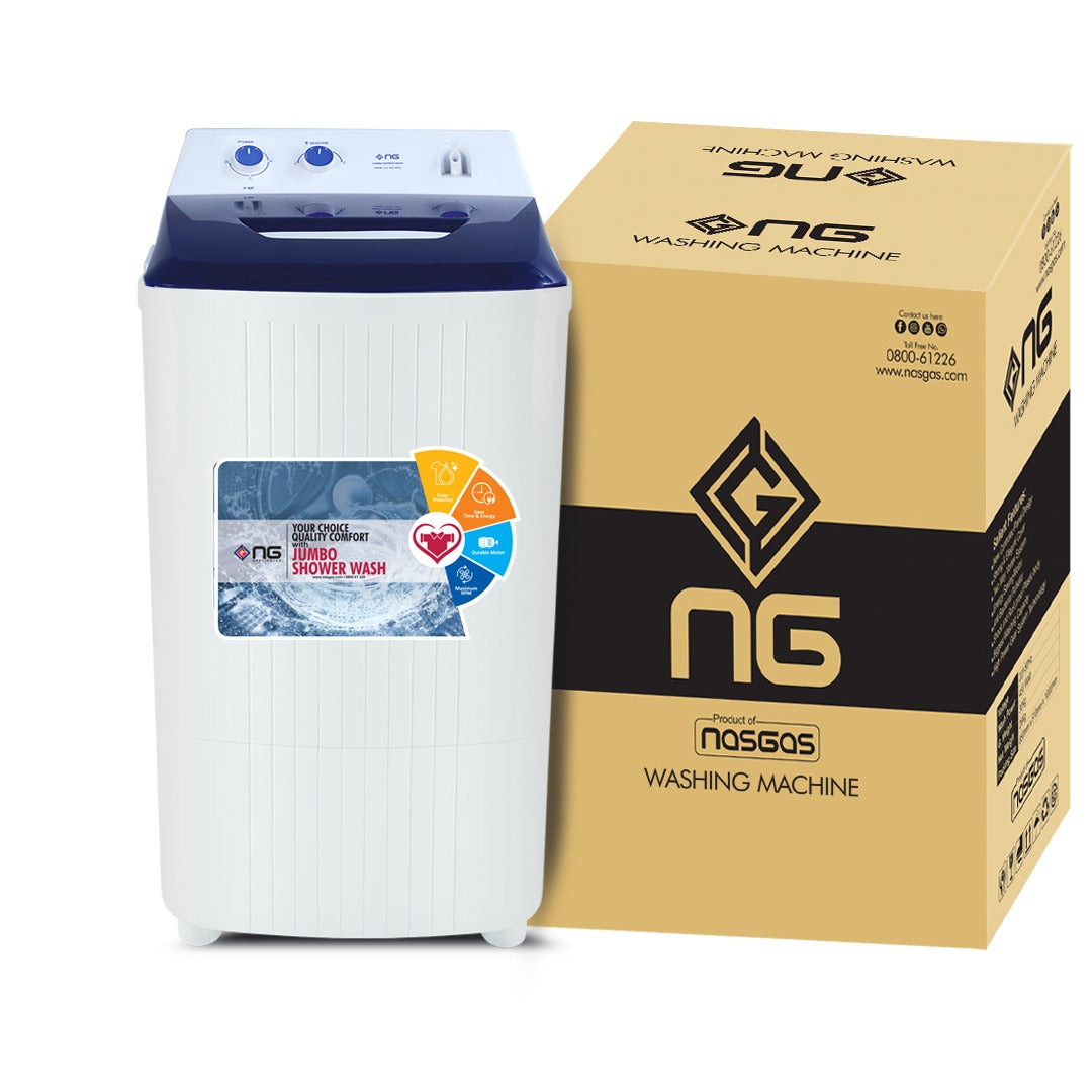 Nasgas Washing Machine NWM-110 SD Pro Strong Pulsatr 100% Rust Free Wash Basin Energy Saving 1 Year Brand Warranty