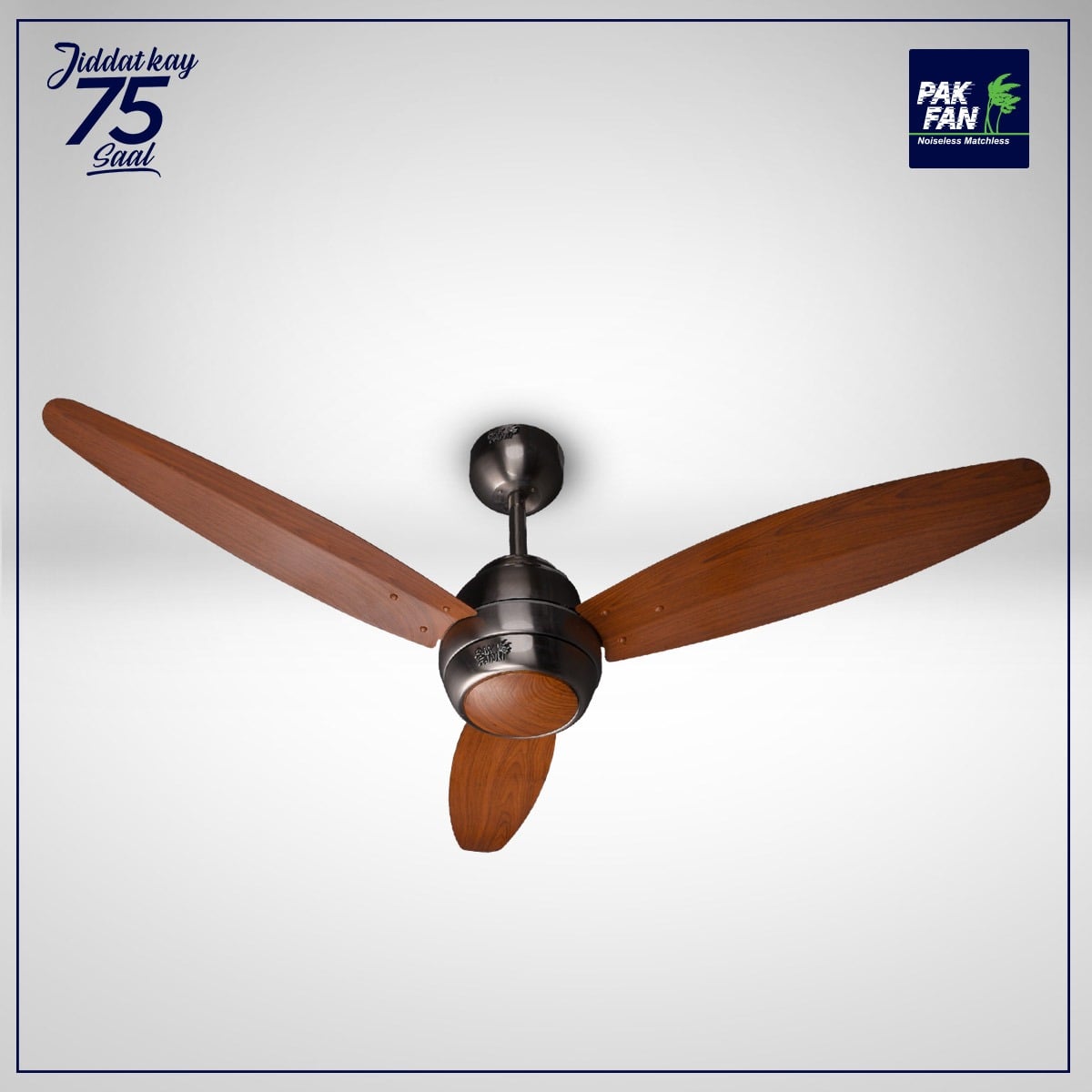 Pak Fan Ceiling Fan Elegance Model 56 inches Copper Winding Dark Wood Brand Warranty Installment