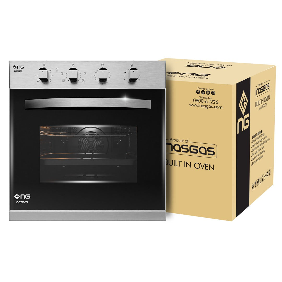 Nasgas Built in Oven NG-551 Fully Efficient Thermostatically Controlled Oven 1 Year Brand Warranty