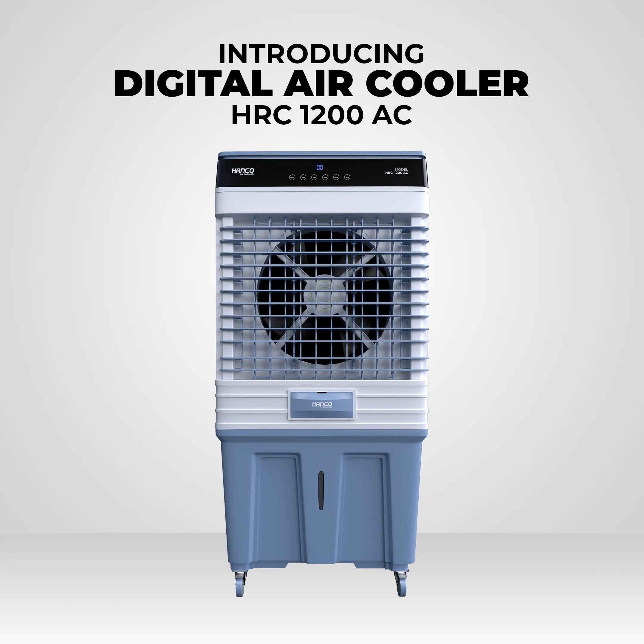 HANCO Room Air Cooler HRC -1200 AC- Latest 2025 Model Storm Throw Technology Touch Remote Control Brand Warranty - Onestopmall.pk