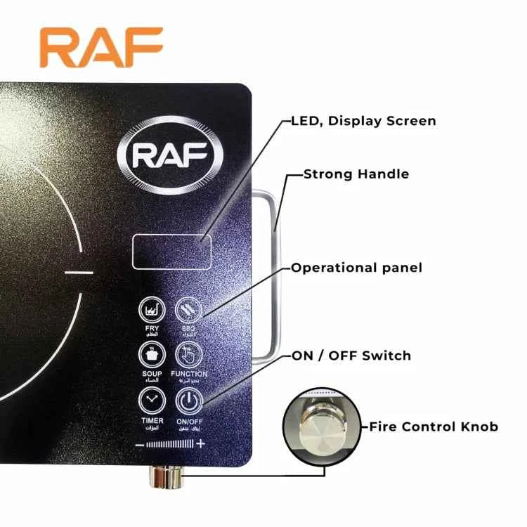 RAF Electric Infrared Cooker R.8003 Stove & Hot Plate Safe And Efficient Without Producing Smoke