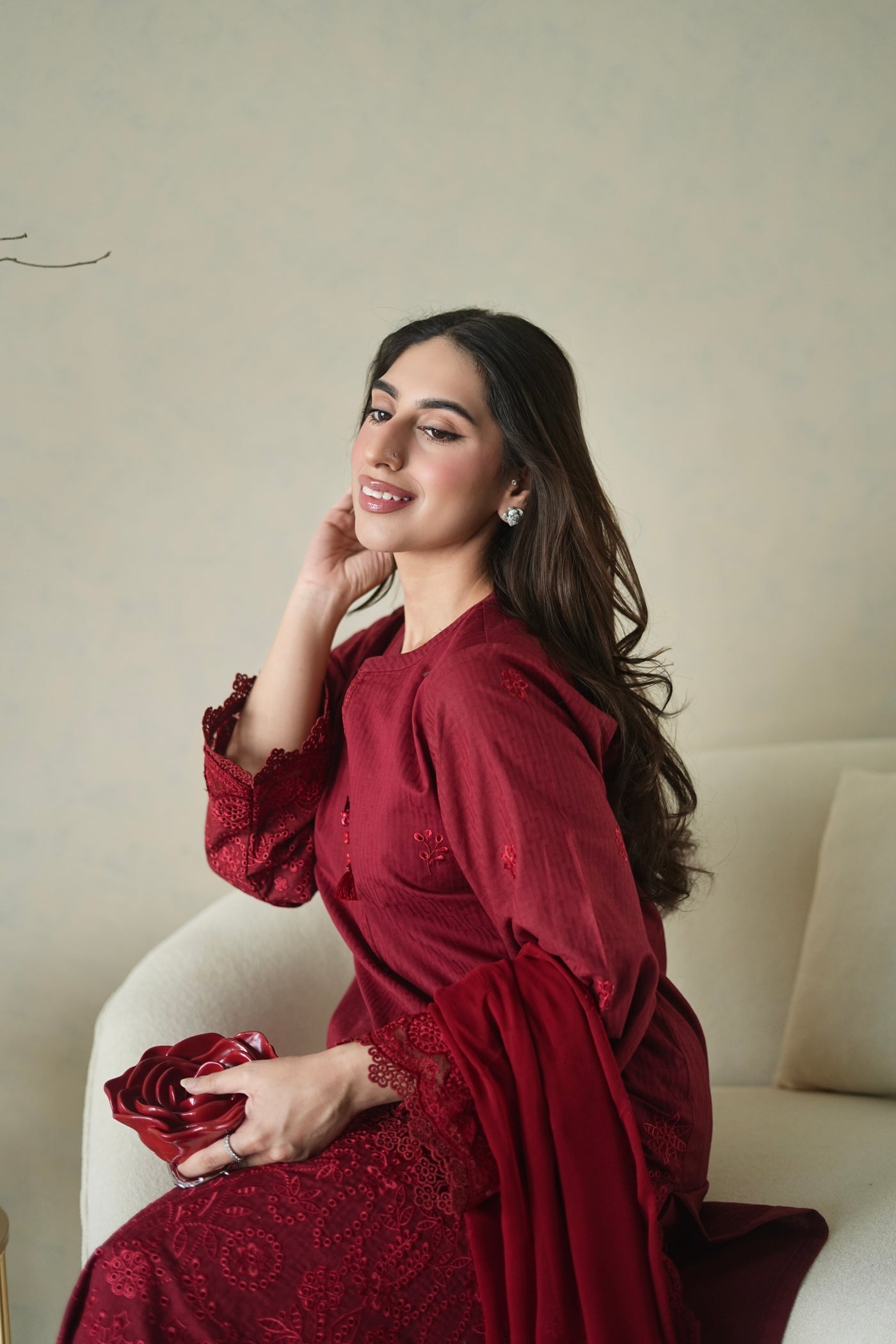 03 Piece Unstitched Embroidered Festive Eid Collection - Design 17