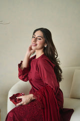 03 Piece Unstitched Embroidered Festive Eid Collection - Design 17