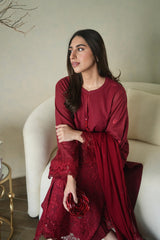 03 Piece Unstitched Embroidered Festive Eid Collection - Design 17