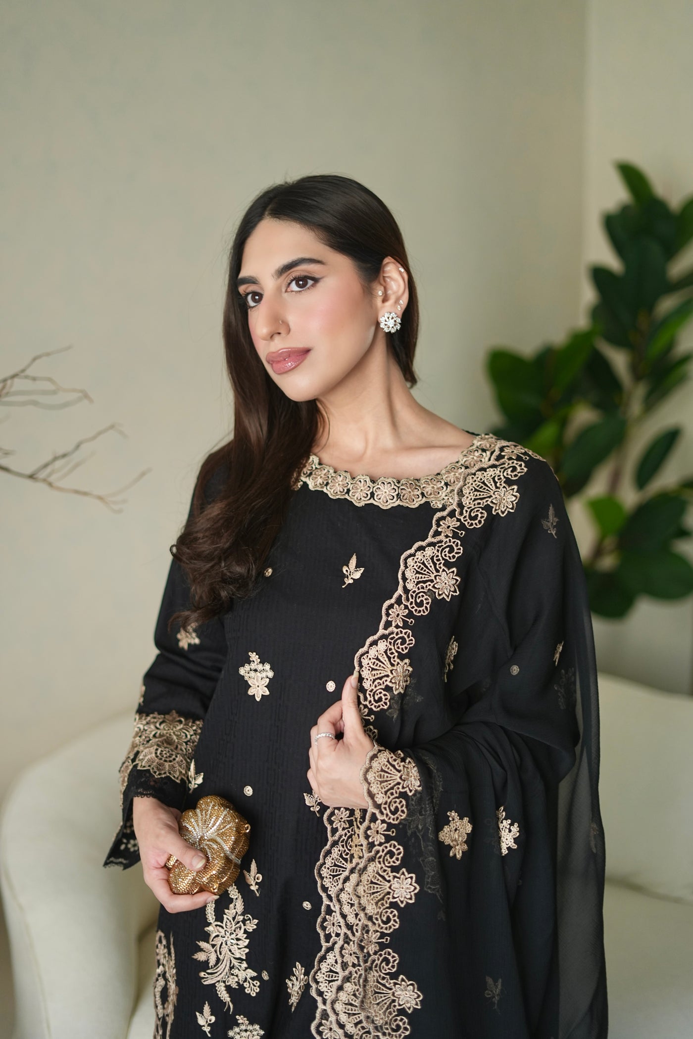 03 Piece Unstitched Embroidered Festive Eid Collection - Design 15