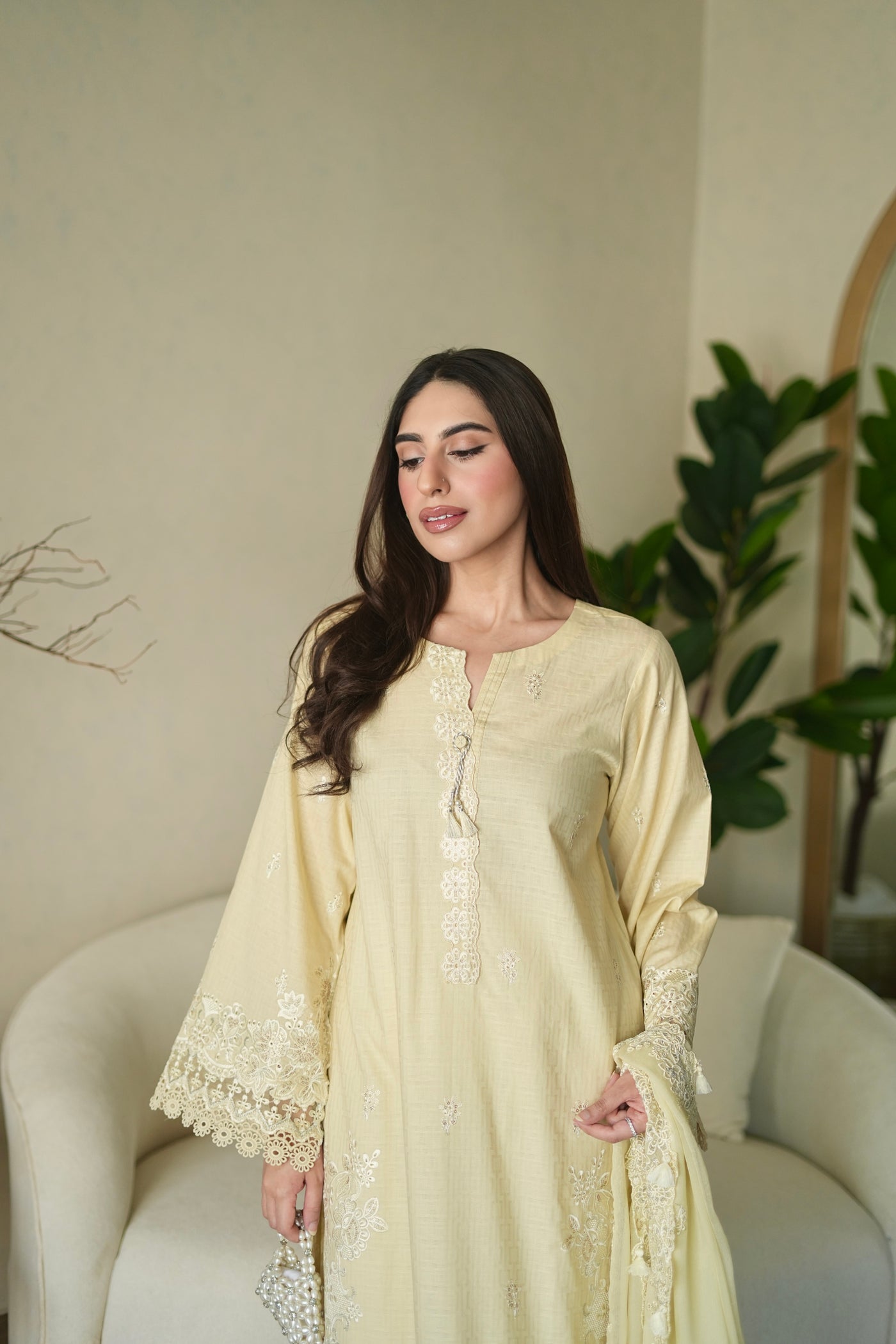 03 Piece Unstitched Embroidered Festive Eid Collection - Design 18