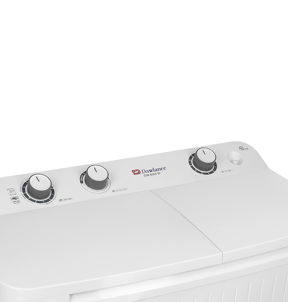Dawlance Washing Machine  DW 6550 W Semi Automatic  Warranty: 1 Years Parts + 10 years Motor Warranty