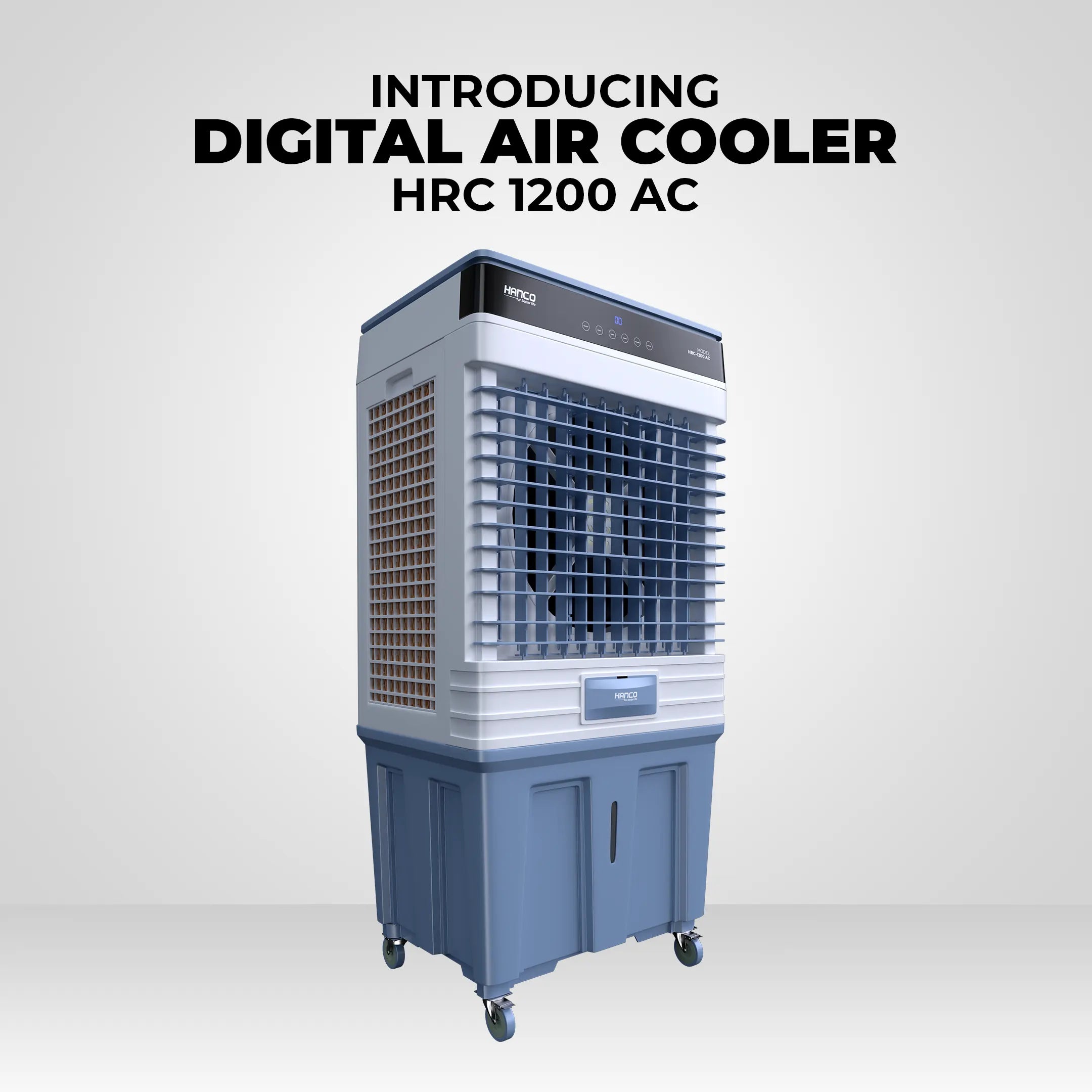 HANCO Room Air Cooler HRC -1200 AC- Latest 2025 Model Storm Throw Technology Touch Remote Control Brand Warranty - Onestopmall.pk
