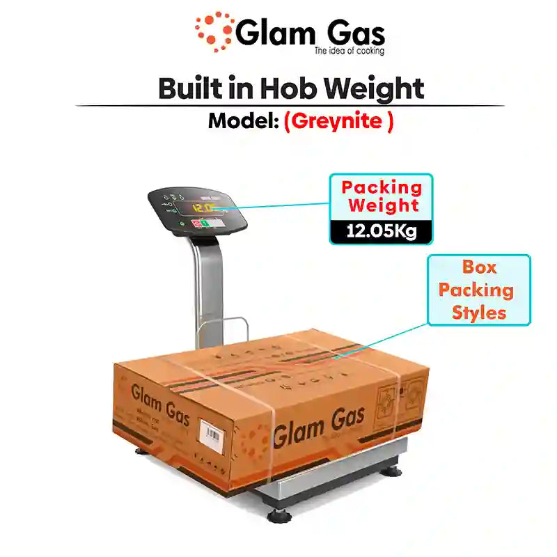 Glam Gas Built In Hob (Model-Greynite) Auto Ignition System (Natural Gas & LPG) Brand Warranty