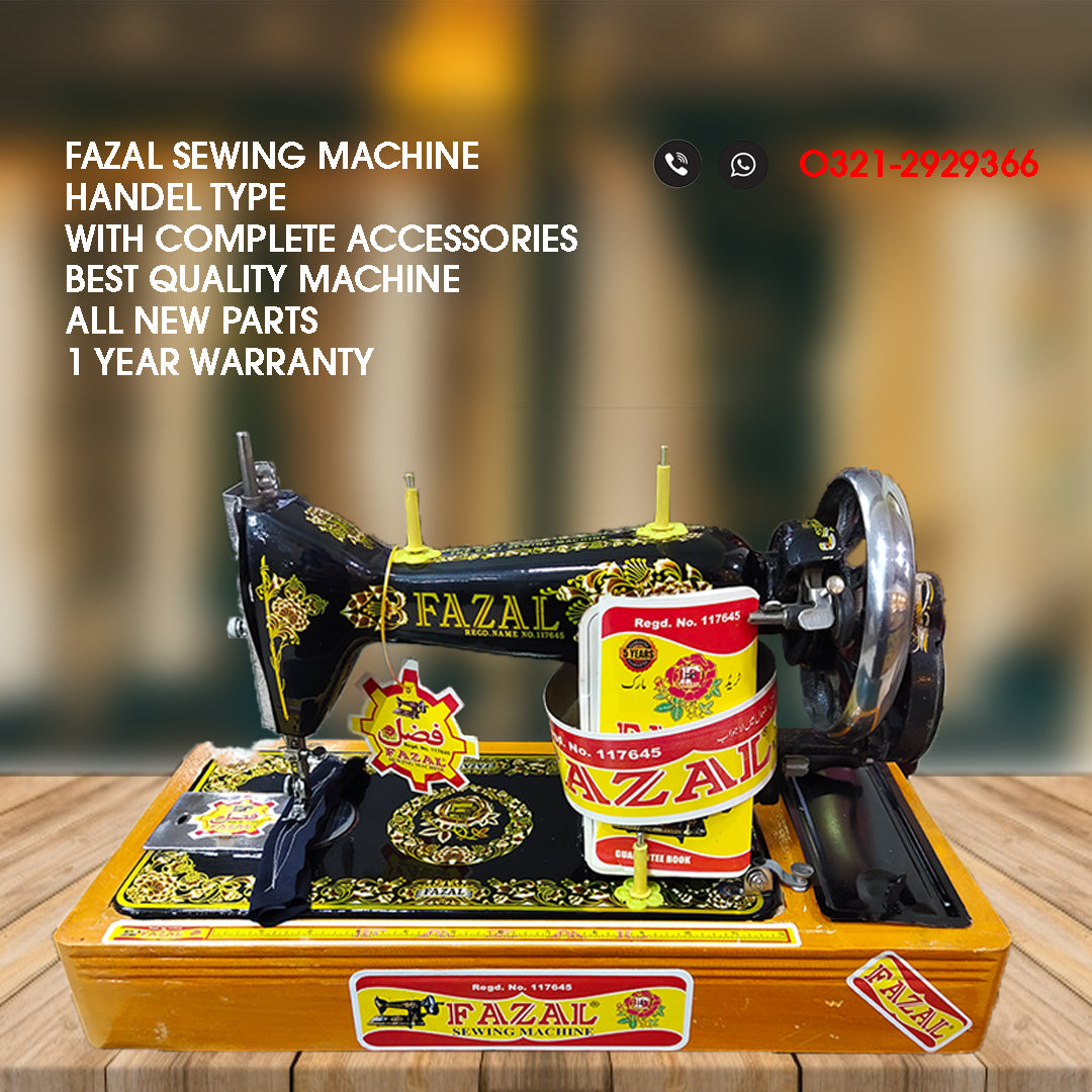 Fazal Sewing Machine Suitable for all types of fabric 1 Year Brand Warranty
