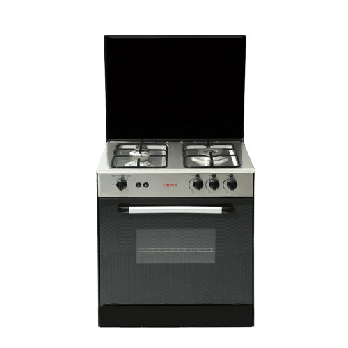 Crown Cooking Range 27-MT  3 Burner 27Inch – Tamchini Black Body Type: Full Black Silver Panel 1 Year Brand Warranty