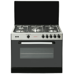 Crown Cooking Range 34inch 34″M – SS Top Non – Magnetic Auto Ignition Five Burner  1 Year Brand Warranty