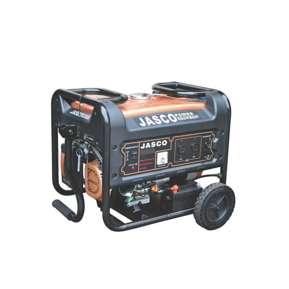 JASCO 3 kVA (2.8 kW) J4500DC Petrol & Gas Generator with Battery n Wheels Gas Kit Golden