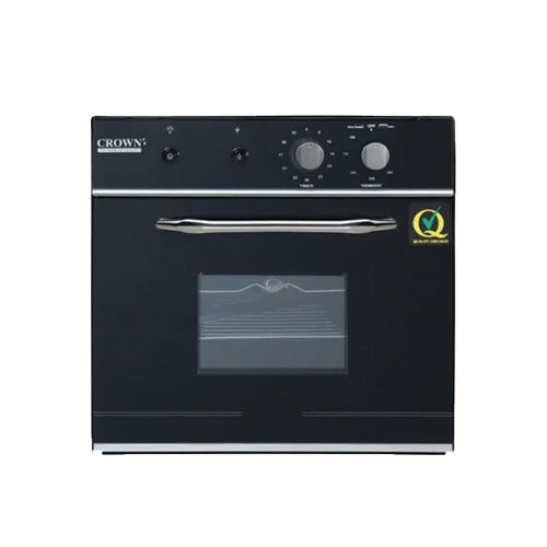 CROWN Gas Built-in Oven (B) Specially Designed Built-In Oven Full Black 1 year brand warranty Only for Karachi