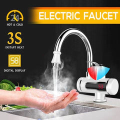 Electric Tap Instant Electric water heater 3000W Instant Electric Shower Water Heater Instant Hot Faucet Kitchen Electric Tap Water Heating Instantaneous Water Heat