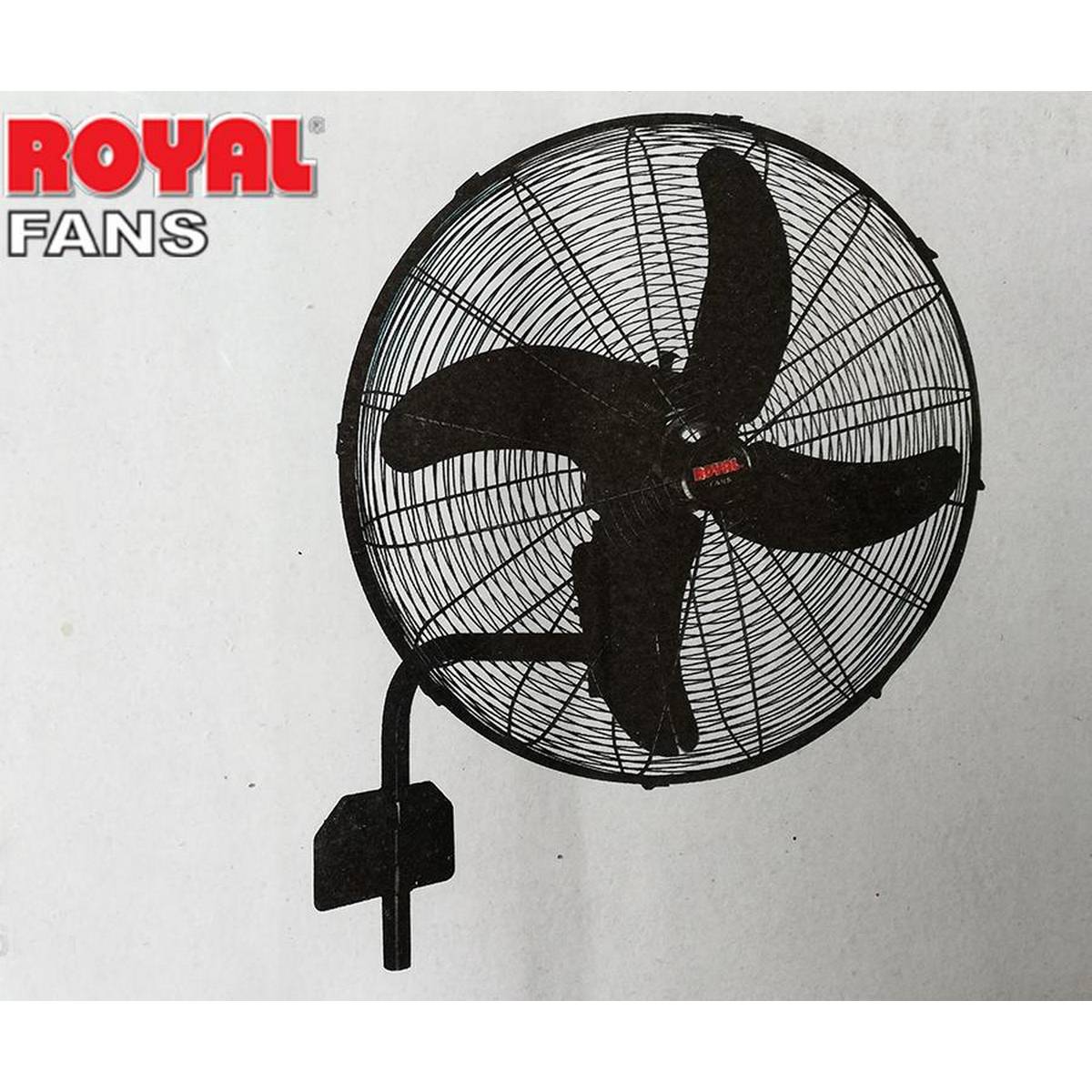 Royal Bracket Fan 24 inch Copper Winding: 99.99% Pure Copper Wire Brand Warranty